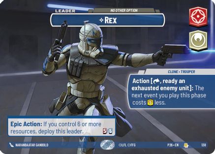 Rex - No Other Option (Prize Wall) (138) - Galactic Championship 2026