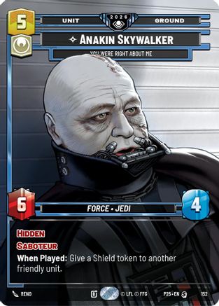 Anakin Skywalker - You Were Right About Me (Prize Wall) (152) - Galactic Championship 2026