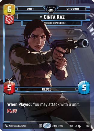 Cinta Kaz - The Struggle Comes First (Prize Wall) (Foil) (160) - Galactic Championship 2026 Foil