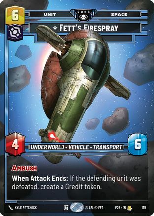 Fett's Firespray - In Pursuit (175) - Galactic Championship 2026 Foil