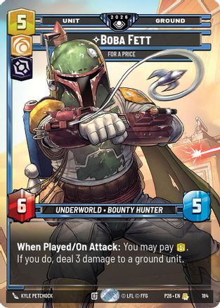 Boba Fett - For a Price (184) - Galactic Championship 2026 Foil
