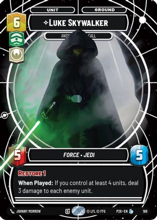 Luke Skywalker - Answering the Call (188) - Galactic Championship 2026 Foil
