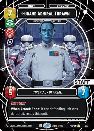 Grand Admiral Thrawn - Orchestrating His Return (203) - Galactic Championship 2026 Foil