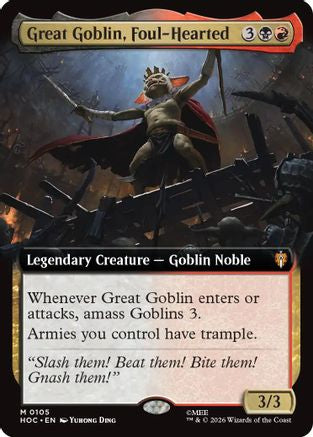 Great Goblin, Foul-Hearted (Extended Art) (HOC-105) - The Hobbit: Eternal-Legal