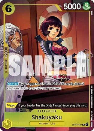 Shakuyaku (One Piece Card Game Illustration Box Vol. 7) (OP14-107) - One Piece Promotion Cards Foil