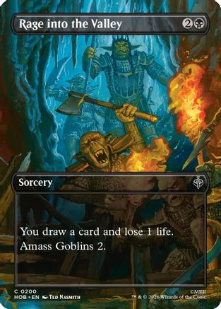 Rage into the Valley (Borderless) (HOB-200) - The Hobbit Foil