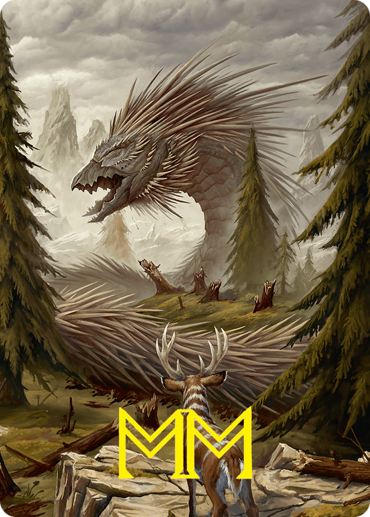Quilled Greatwurm Art Card (44/54) (Gold-Stamped Signature) [Foundations Art Series] | Eastridge Sports Cards & Games