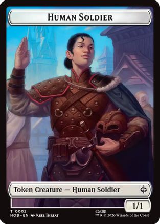 Human Soldier // Goblin Army (0004) Double-Sided Token (HOB-2 // 4) - The Hobbit Foil