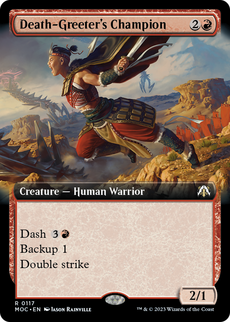 Death-Greeter's Champion (Extended Art) [March of the Machine Commander] | Eastridge Sports Cards & Games