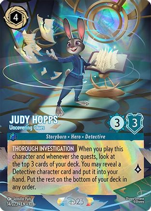 Judy Hopps - Uncovering Clues (14) - D23 Promos Holofoil