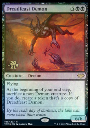 Dreadfeast Demon [Innistrad: Crimson Vow Prerelease Promos] | Eastridge Sports Cards & Games