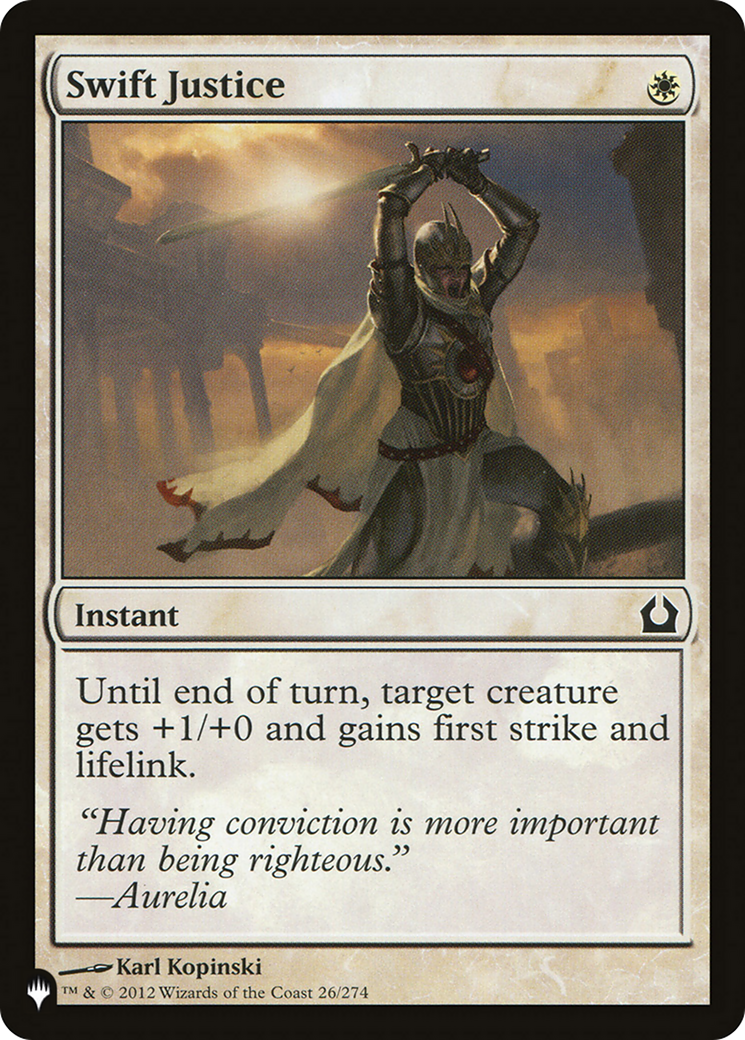Swift Justice [The List] | Eastridge Sports Cards & Games