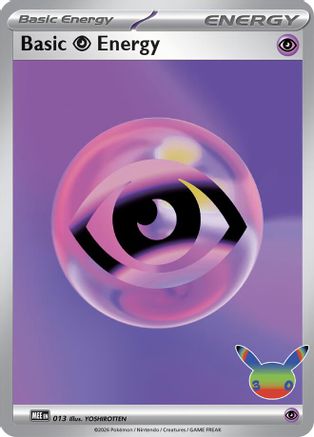 Basic Psychic Energy (30th Celebration) 013  - Holofoil MEE Mega Evolution Energies - Futuristic Rare