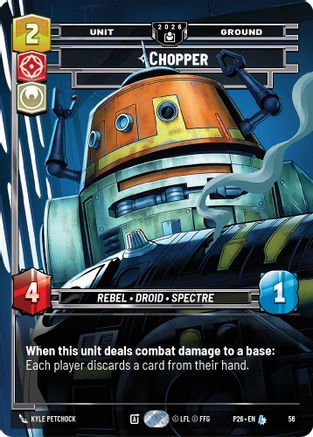 Chopper - War Hero (56) - Sector and Regional Promos Season 2 Foil