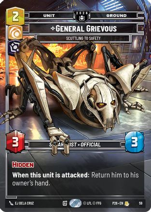 General Grievous - Scuttling to Safety (59) - Sector and Regional Promos Season 2 Foil