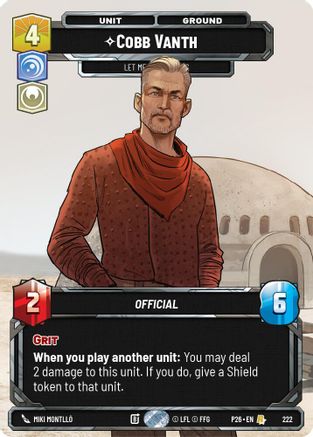 Cobb Vanth - Let Me Handle This (Foil) (222) - Sector and Regional Promos Season 2 Foil