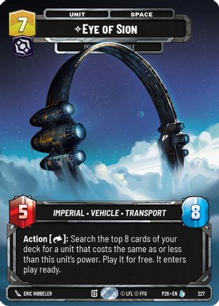 Eye of Sion - Delivered from Exile (Foil) (227) - Sector and Regional Promos Season 2 Foil