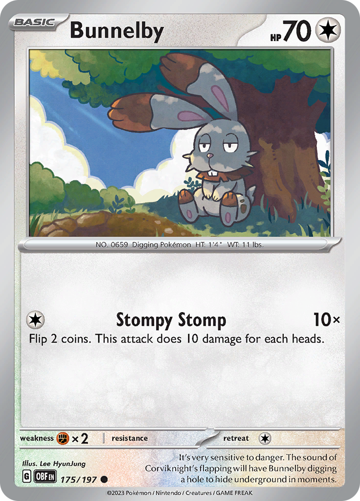 Bunnelby (175/197) [Scarlet & Violet: Obsidian Flames] | Eastridge Sports Cards & Games