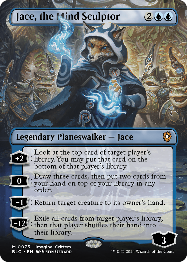 Jace, the Mind Sculptor (Borderless) [Bloomburrow Commander] | Eastridge Sports Cards & Games