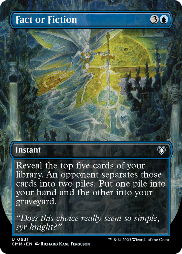 Fact or Fiction (Borderless Alternate Art) [Commander Masters] | Eastridge Sports Cards & Games