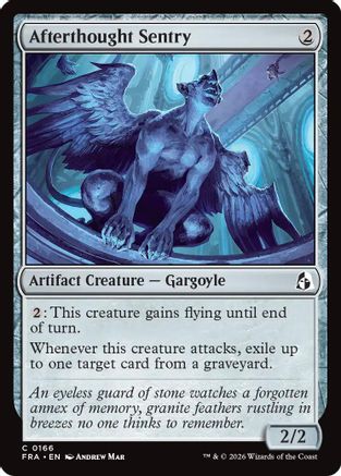Afterthought Sentry (FRA-166) - Reality Fracture Foil