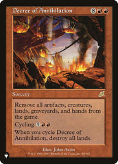 Decree of Annihilation [The List] | Eastridge Sports Cards & Games