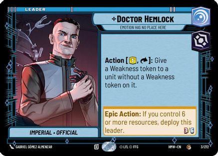 Doctor Hemlock - Emotion Has No Place Here (3/272) - Homeworlds