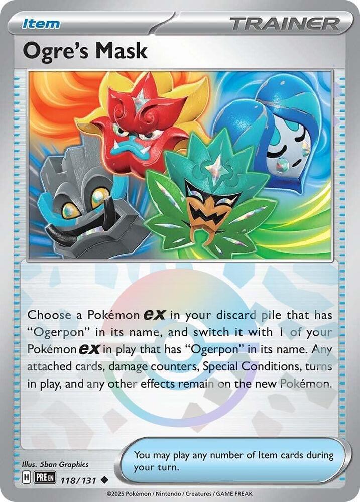 Ogre's Mask (118/131) (Poke Ball Pattern) [Scarlet & Violet: Prismatic Evolutions] | Eastridge Sports Cards & Games