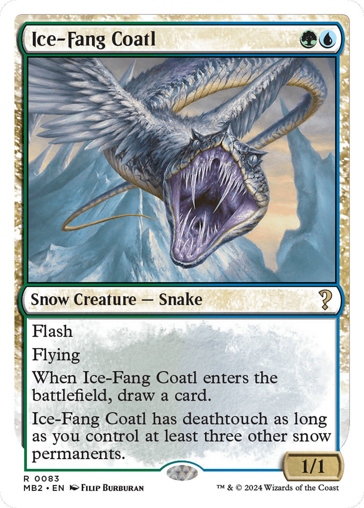 Ice-Fang Coatl (White Border) [Mystery Booster 2] | Eastridge Sports Cards & Games