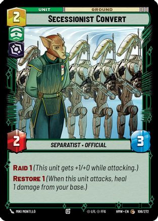Secessionist Convert (106/272) - Homeworlds