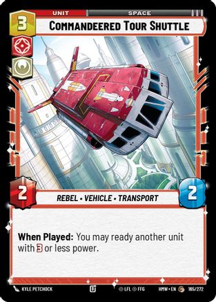 Commandeered Tour Shuttle (165/272) - Homeworlds