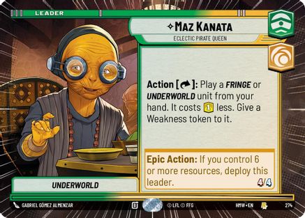 Maz Kanata - Eclectic Pirate Queen (Hyperspace) (274) - Homeworlds