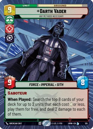 Darth Vader - Any Methods Necessary (Hyperspace) (315) - Homeworlds