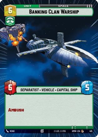 Banking Clan Warship (Hyperspace) (415) - Homeworlds
