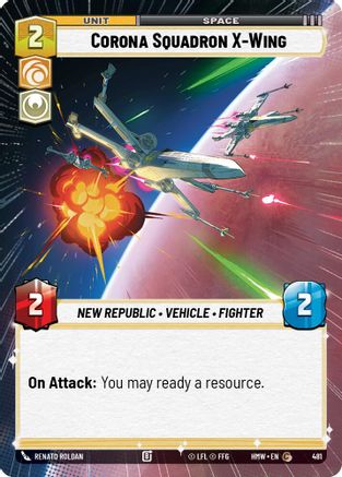 Corona Squadron X-Wing (Hyperspace) (481) - Homeworlds