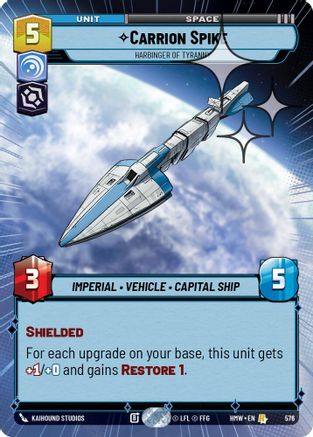 Carrion Spike - Harbinger of Tyranny (Hyperspace Foil) (576) - Homeworlds Foil