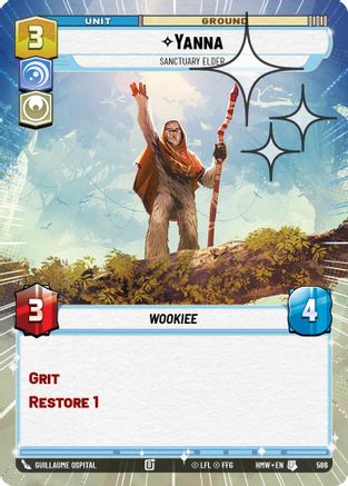 Yanna - Sanctuary Elder (Hyperspace Foil) (586) - Homeworlds Foil