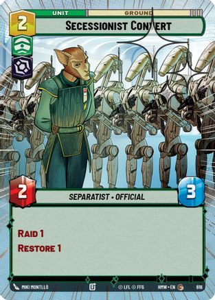 Secessionist Convert (Hyperspace Foil) (616) - Homeworlds Foil