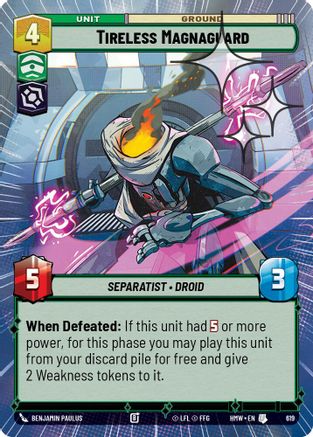 Tireless Magnaguard (Hyperspace Foil) (619) - Homeworlds Foil