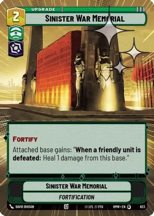 Sinister War Memorial (Hyperspace Foil) (623) - Homeworlds Foil