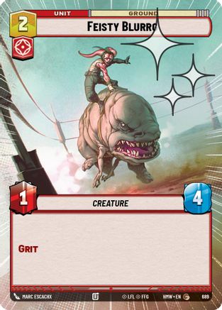 Feisty Blurrg (Hyperspace Foil) (689) - Homeworlds Foil