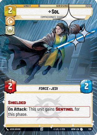 Sol - Compassionate Guardian (Hyperspace Foil) (720) - Homeworlds Foil