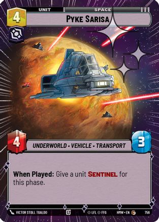 Pyke Sarisa (Hyperspace Foil) (756) - Homeworlds Foil