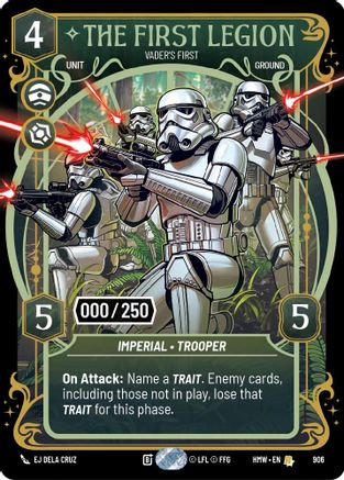 The First Legion - Vader's Fist (Serialized) (906) - Homeworlds Foil