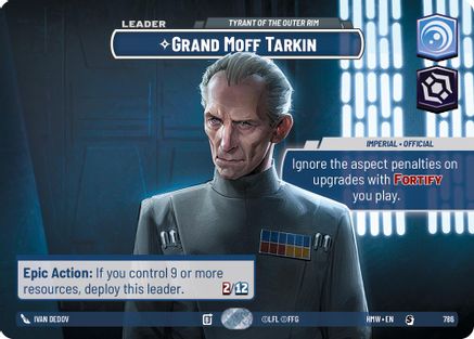 Grand Moff Tarkin - Tyrant of the Outer Rim (Showcase) (786) - Homeworlds Foil
