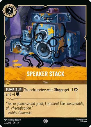 Speaker Stack (32/204) - Hyperia City Cold Foil