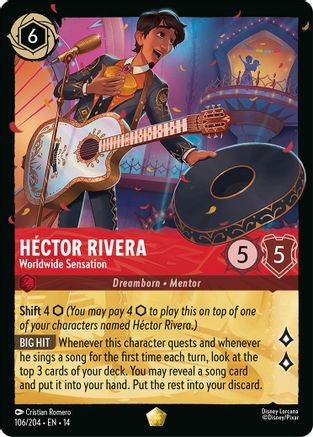 Hector Rivera - Worldwide Sensation (106/204) - Hyperia City Cold Foil