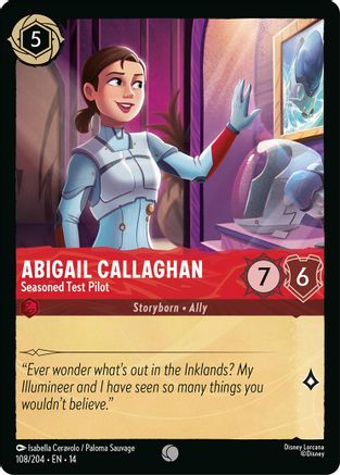Abigail Callaghan - Seasoned Test Pilot (108/204) - Hyperia City Cold Foil