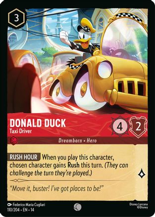 Donald Duck - Taxi Driver (110/204) - Hyperia City