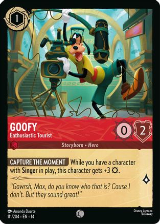 Goofy - Enthusiastic Tourist (111/204) - Hyperia City Cold Foil
